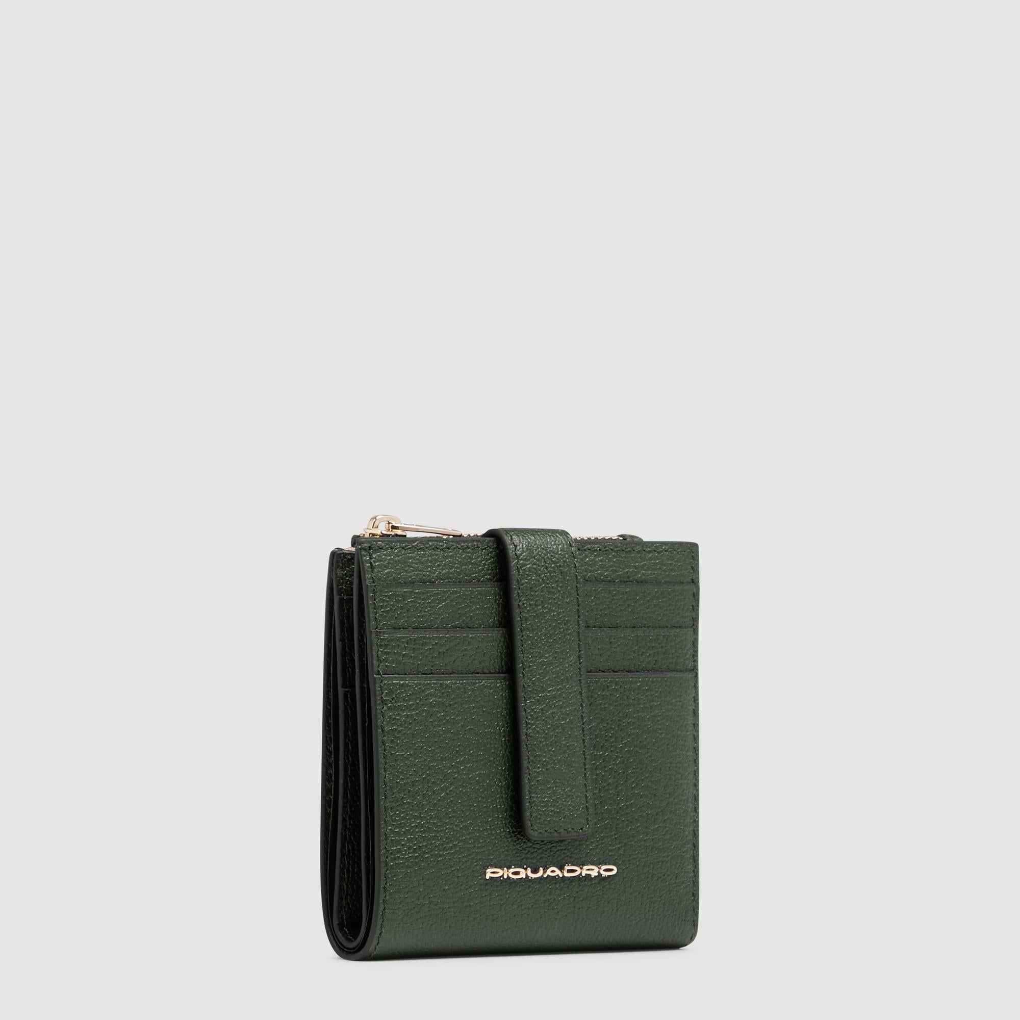 Women's cardholder with zipped money pocket