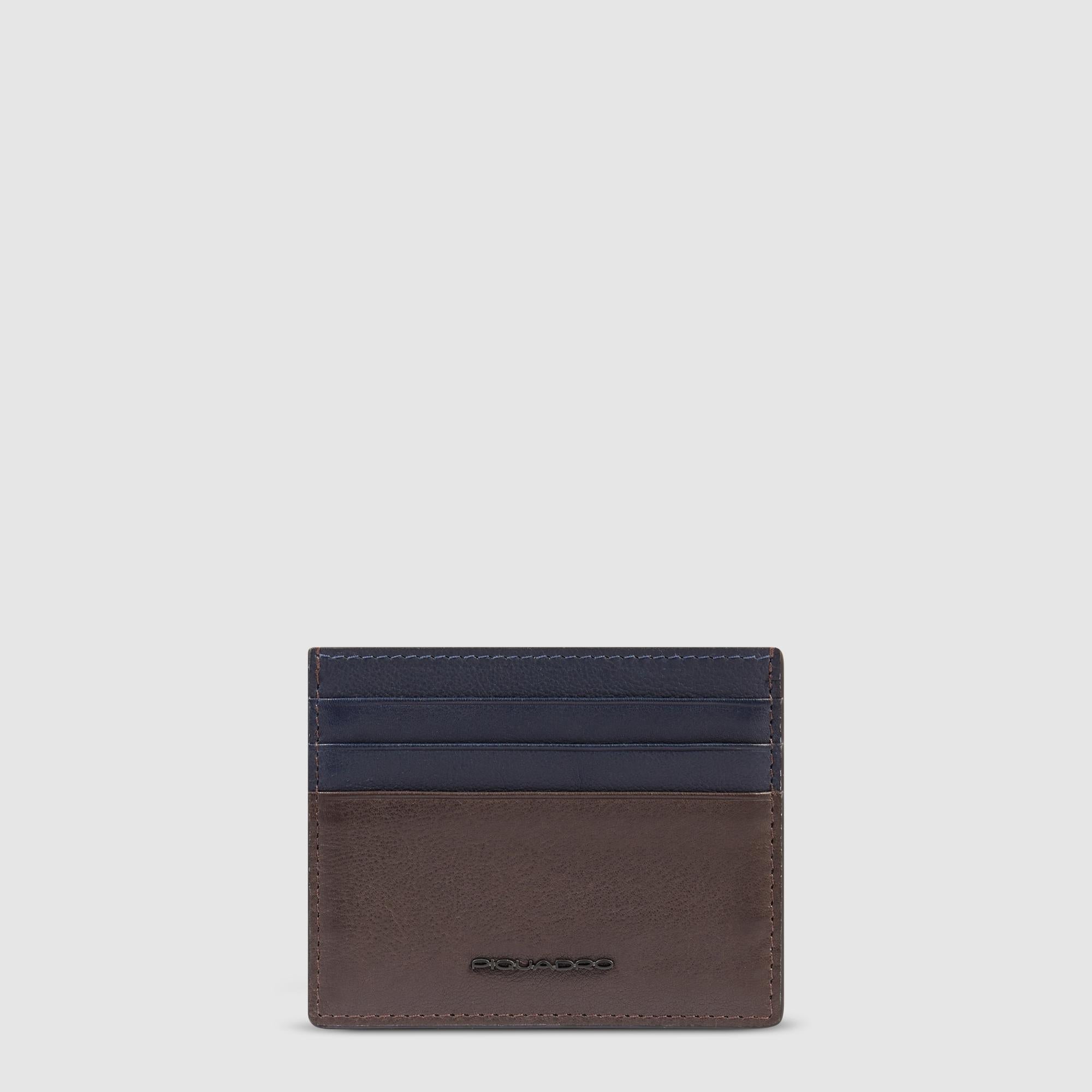 Porte-cartes de crédit homme mince en cuir - 1