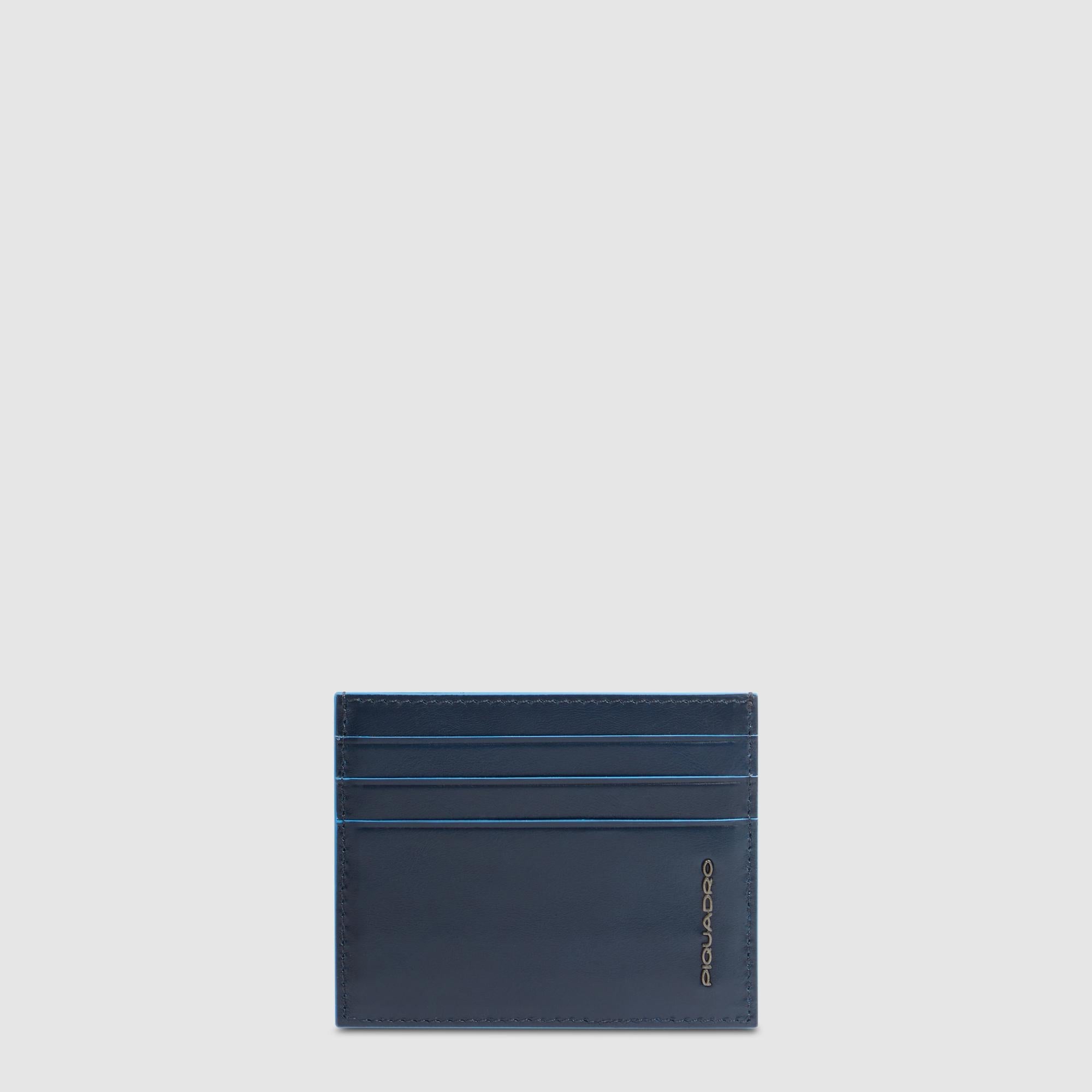 Leather men's slim credit card holder