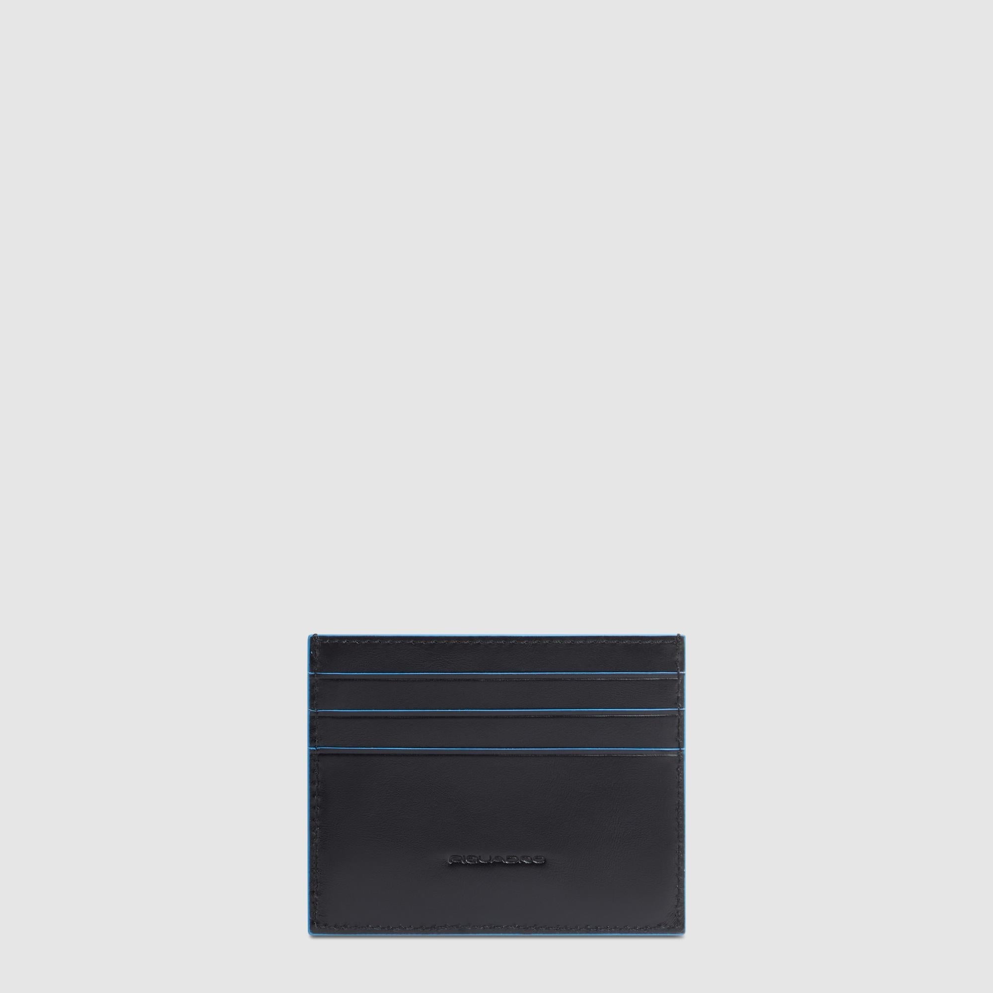 Leather men's slim credit card holder