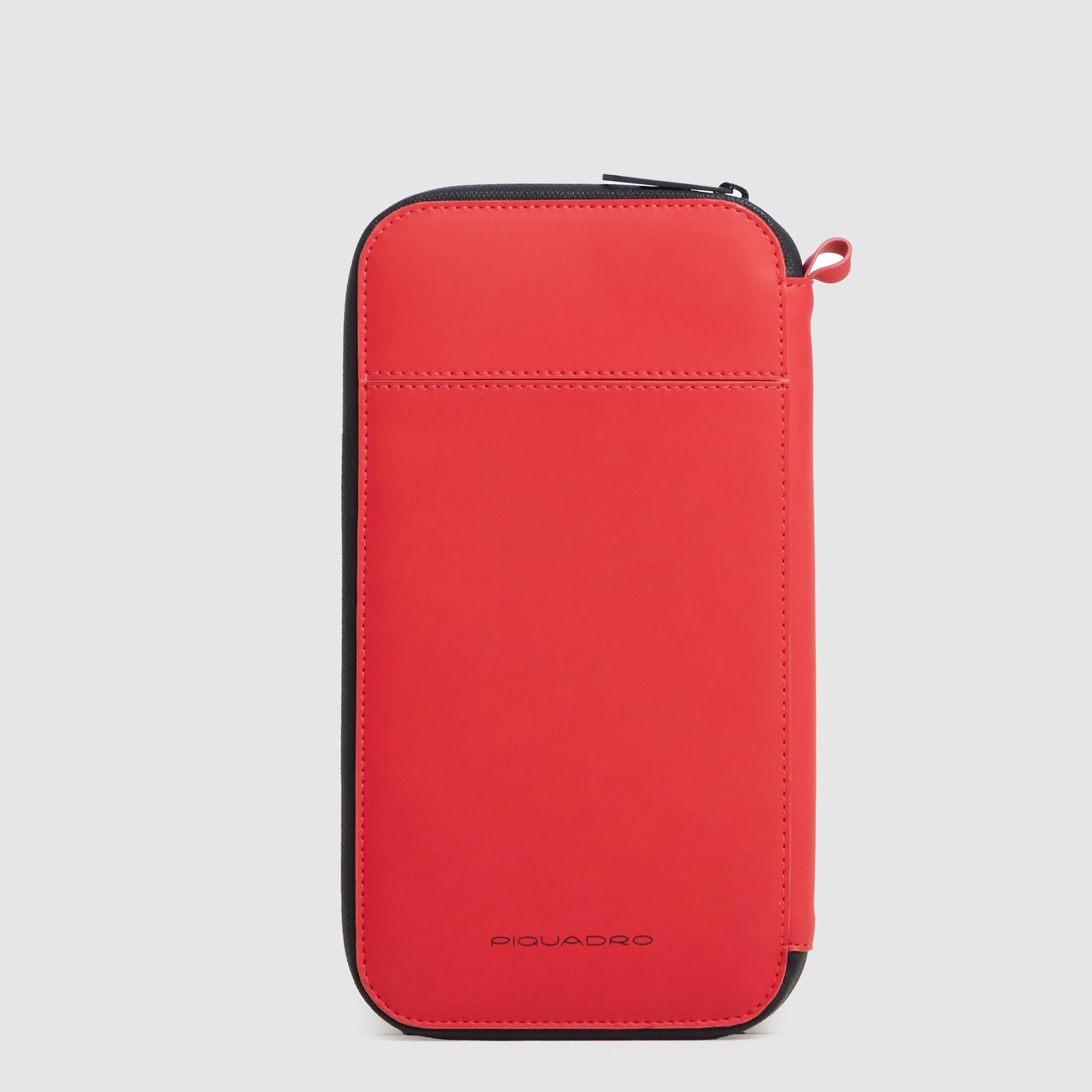 Zip-around passport holder "Piquadro x Ducati"