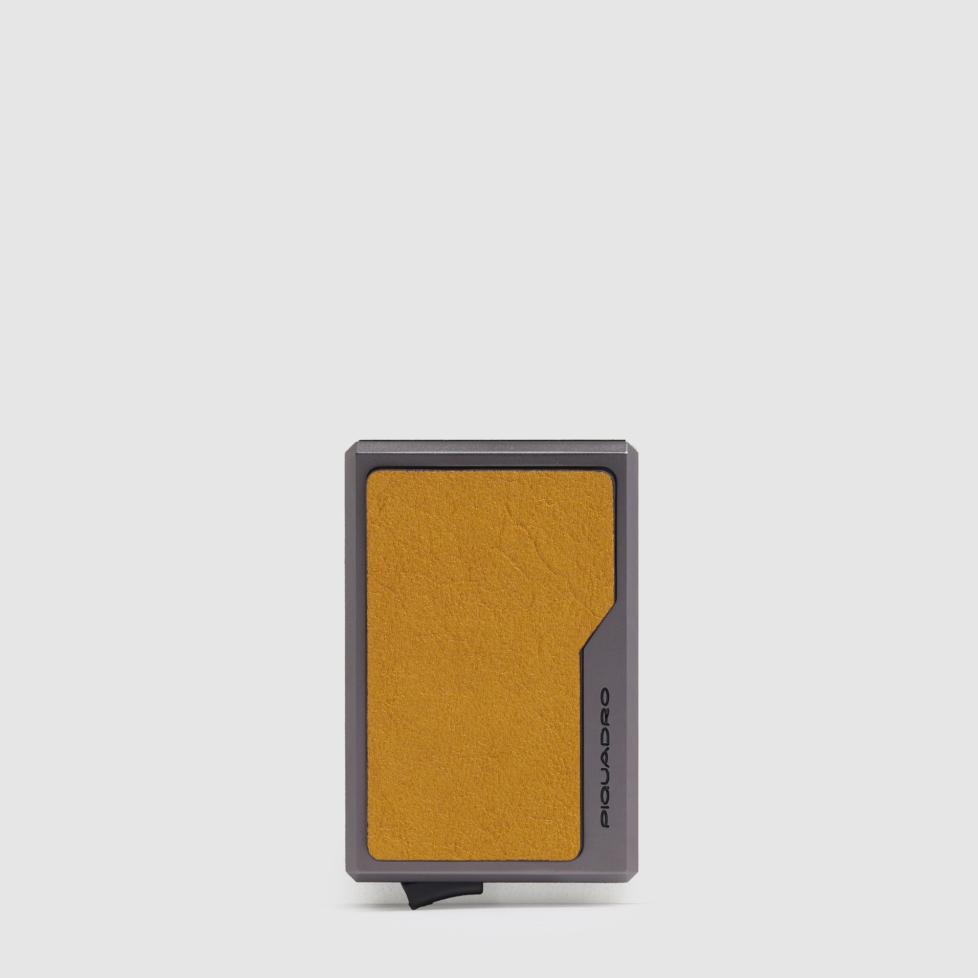 MagSafe pop-up card holder in aluminum and leather - 1