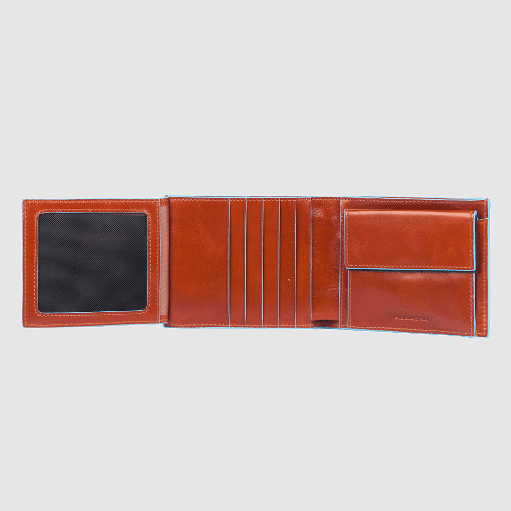 Men's wallet with coin case and document holder