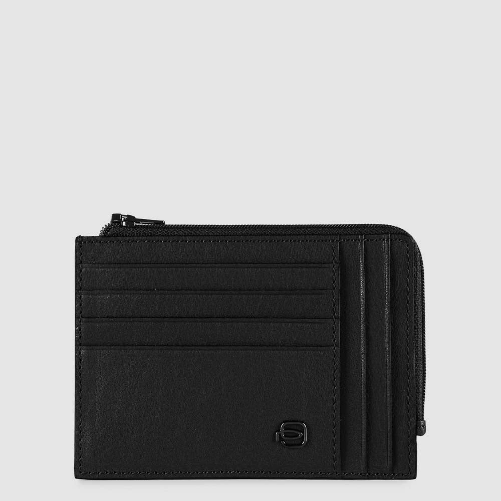 Portefeuille porte-cartes de crédit homme zippé 