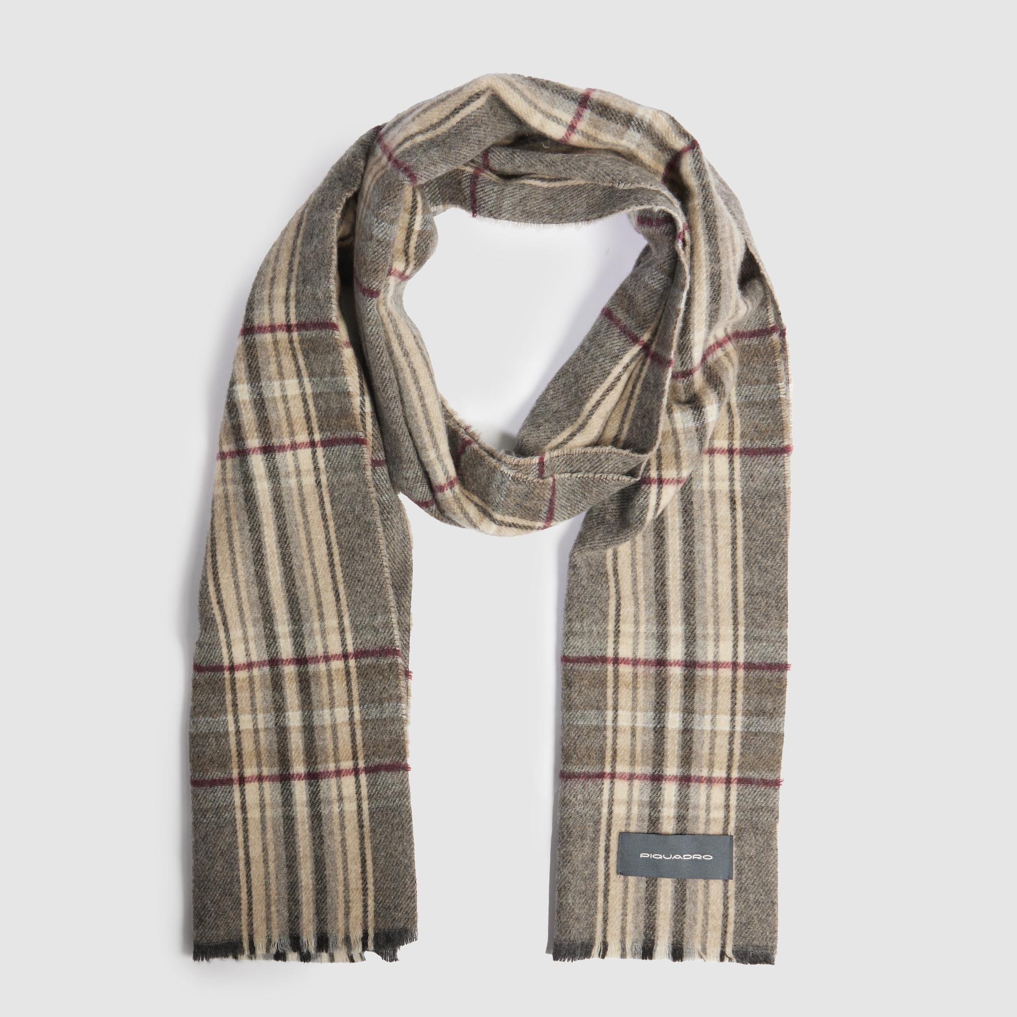 Men's scarf with madras check pattern - 2