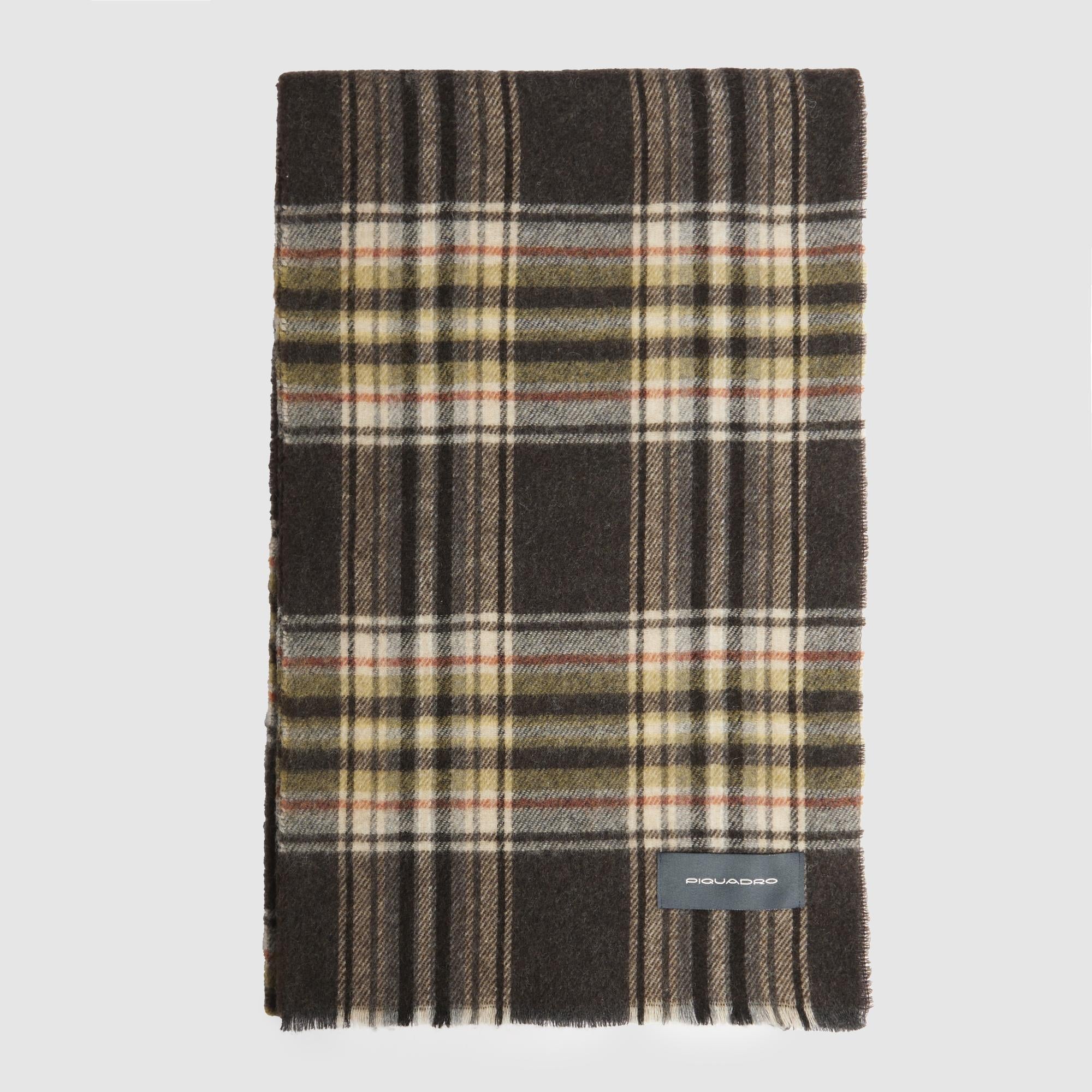 Men's scarf with madras check pattern - 1