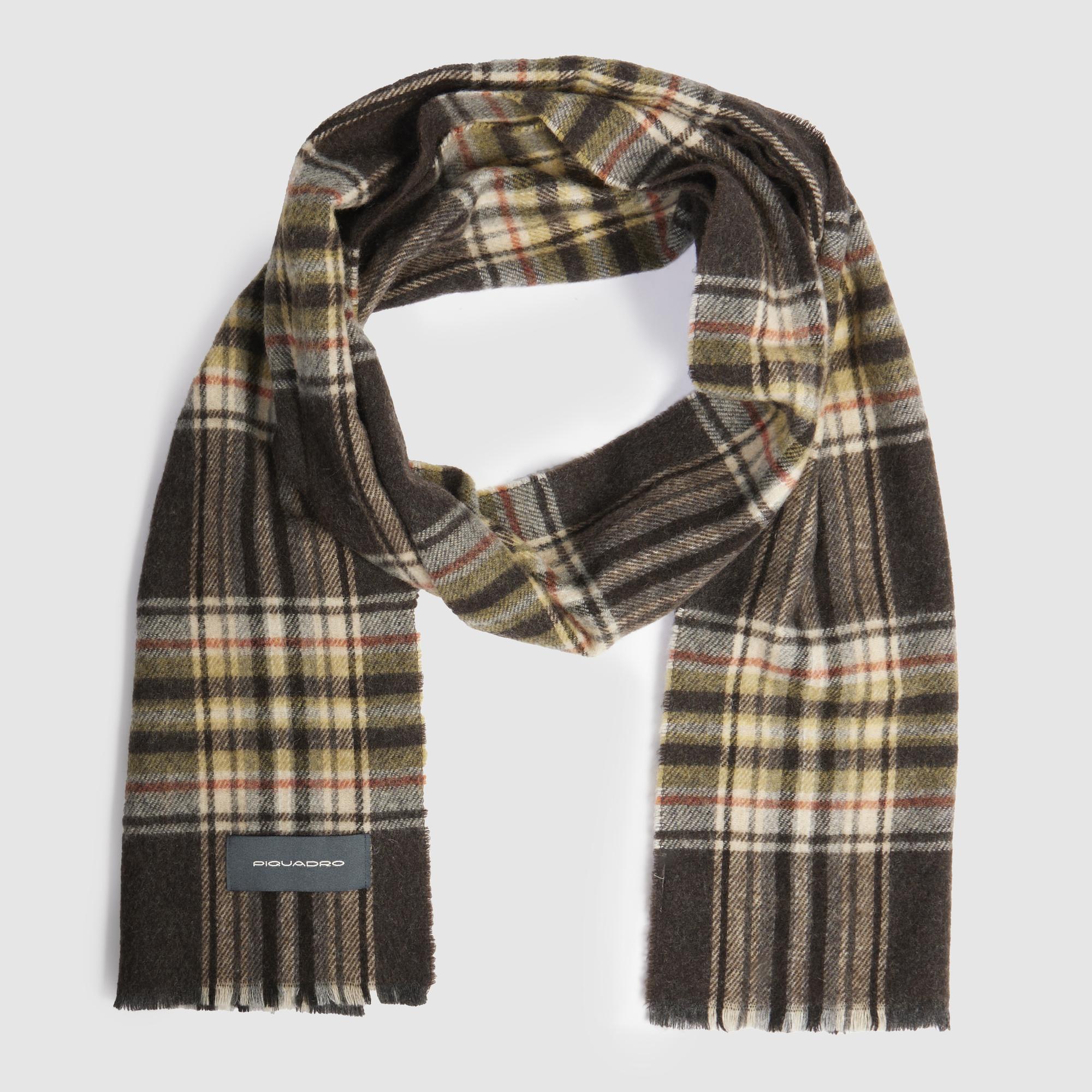 Men's scarf with madras check pattern - 2