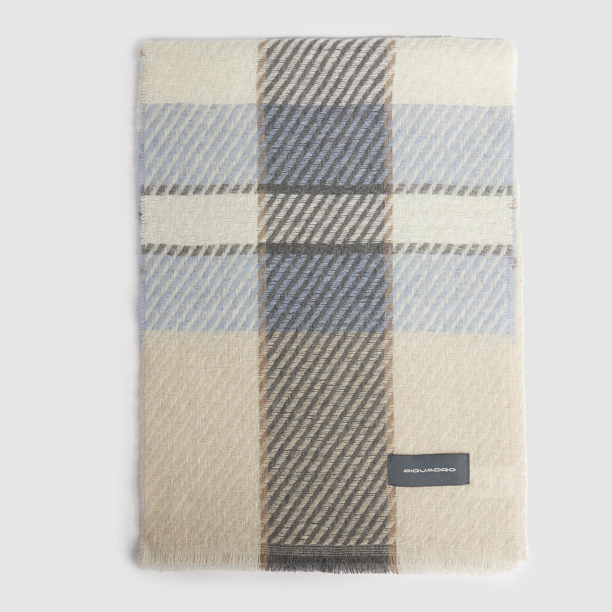 Men's scarf in wool and cashemere