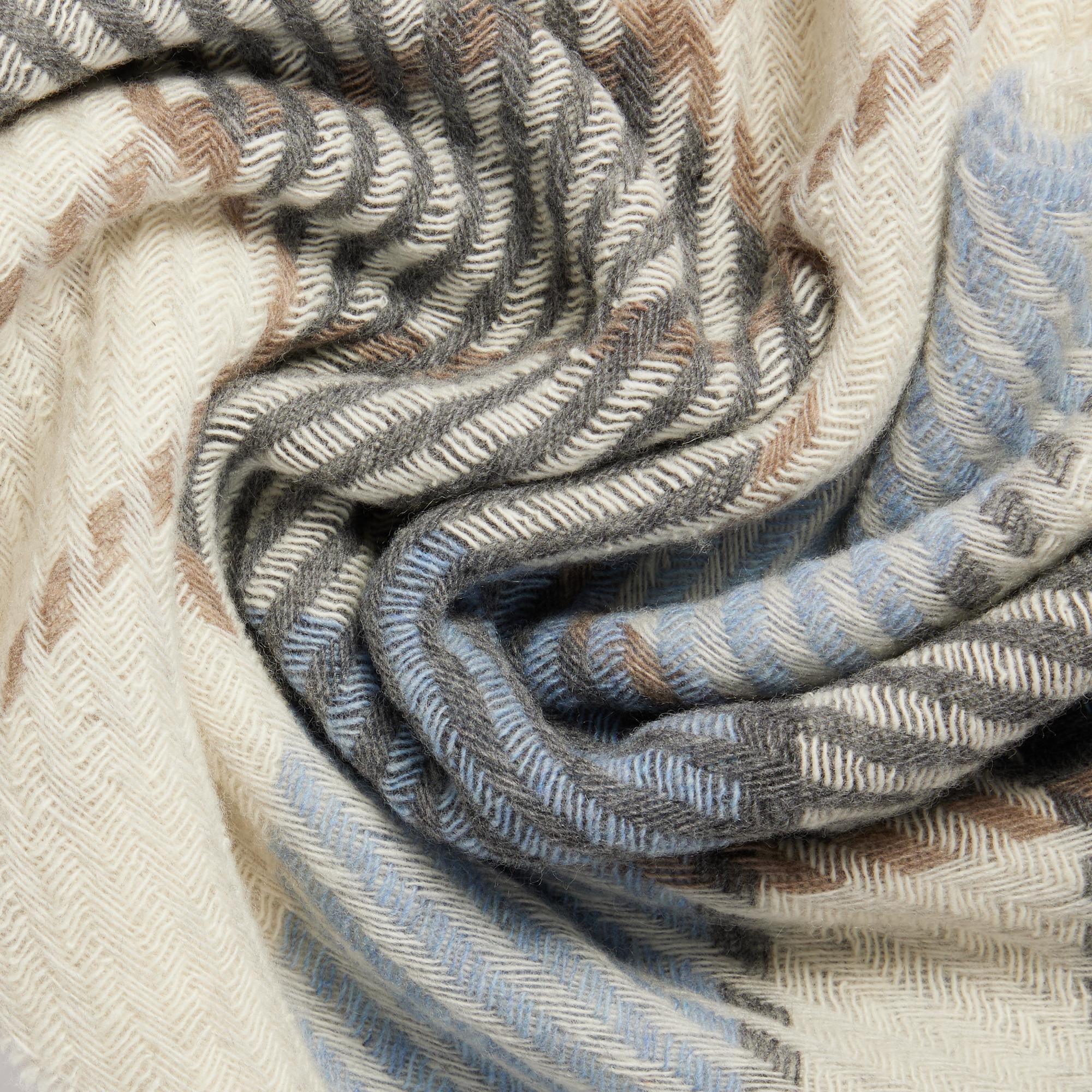 Men's scarf in wool and cashemere - 3