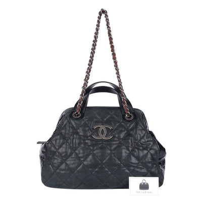 Iridescent Calfskin Quilted Large In The Mix Tote