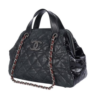 Iridescent Calfskin Quilted Large In The Mix Tote