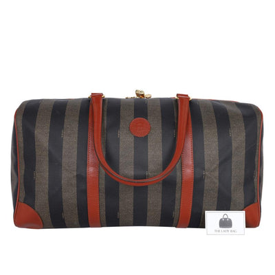 Duffel Pequin Striped Coated Canvas