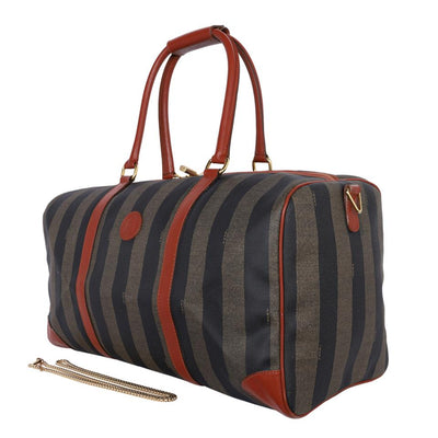 Duffel Pequin Striped Coated Canvas