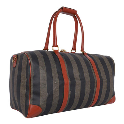 Duffel Pequin Striped Coated Canvas