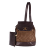 Suede Leather Backpack Slingback