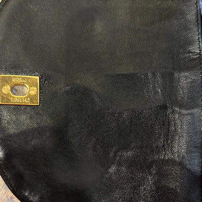 1996-1997 Black Duma Quilted Lambskin Leather Backpack Bag
