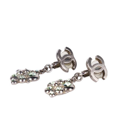 Rhinestone Dangle Pierced Earrings